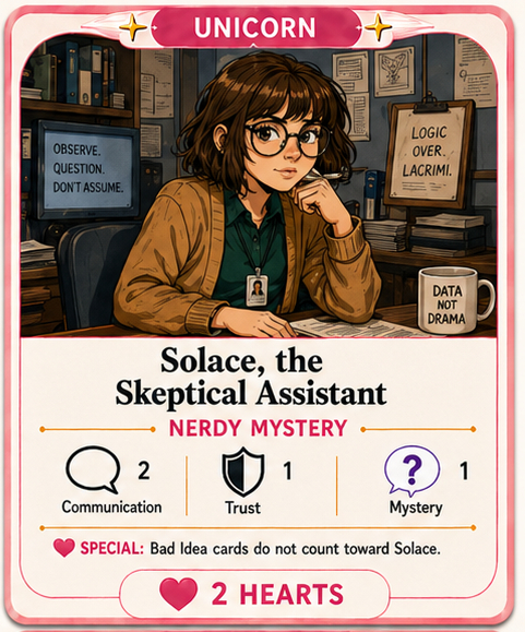 First Prototype Unicorn Solace Card